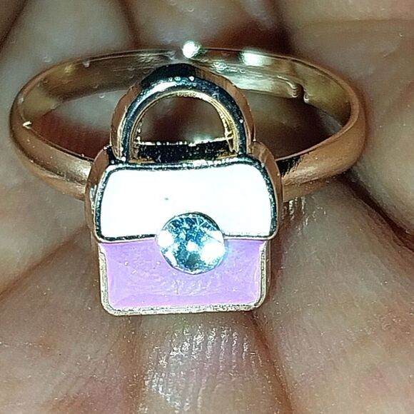 Super cute girls jeweled adjustable ring - Picture 1 of 4